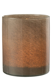 Tealight Holder Jade Brown Large