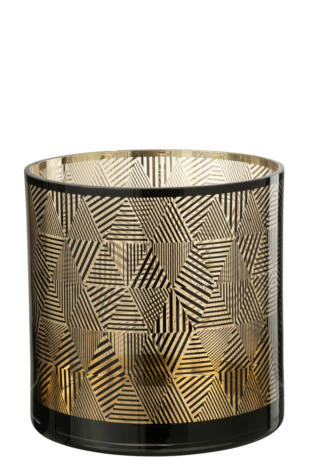 Hurricane Triangles Stripes Glass Br Large