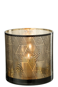 Hurricane Triangles Stripes Glass Br Large