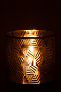 Hurricane Triangles Stripes Glass Br Large