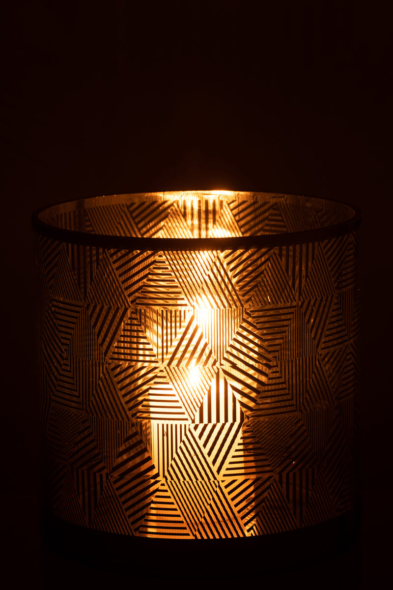 Hurricane Triangles Stripes Glass Br Large