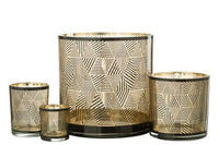 Hurricane Triangles Stripes Glass Br Large