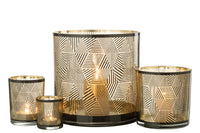 Hurricane Triangles Stripes Glass Br Large