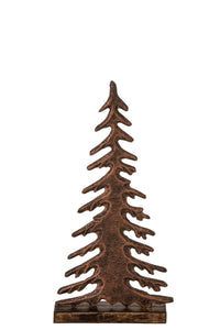 Pine Tree On Base Aluminium Copper/Natural Small