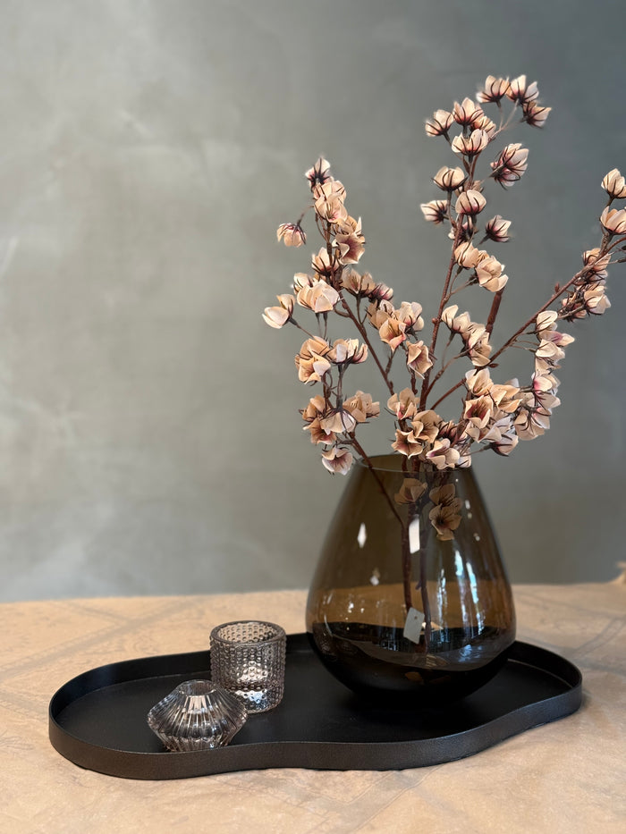 FLOWER SPRAY 85CM PEACH