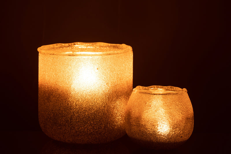 Hurricane Camille Glass Pink Large