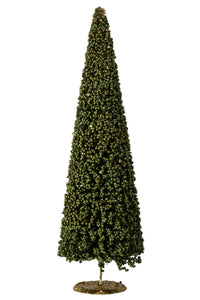 Tree Berries Synthetic Moss Green Large