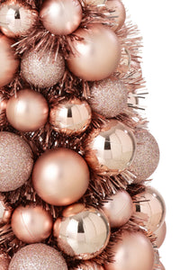 Cone Christmas Baubles Ps Light Pink