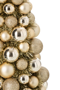 Cone Christmas Baubles Ps Champagne