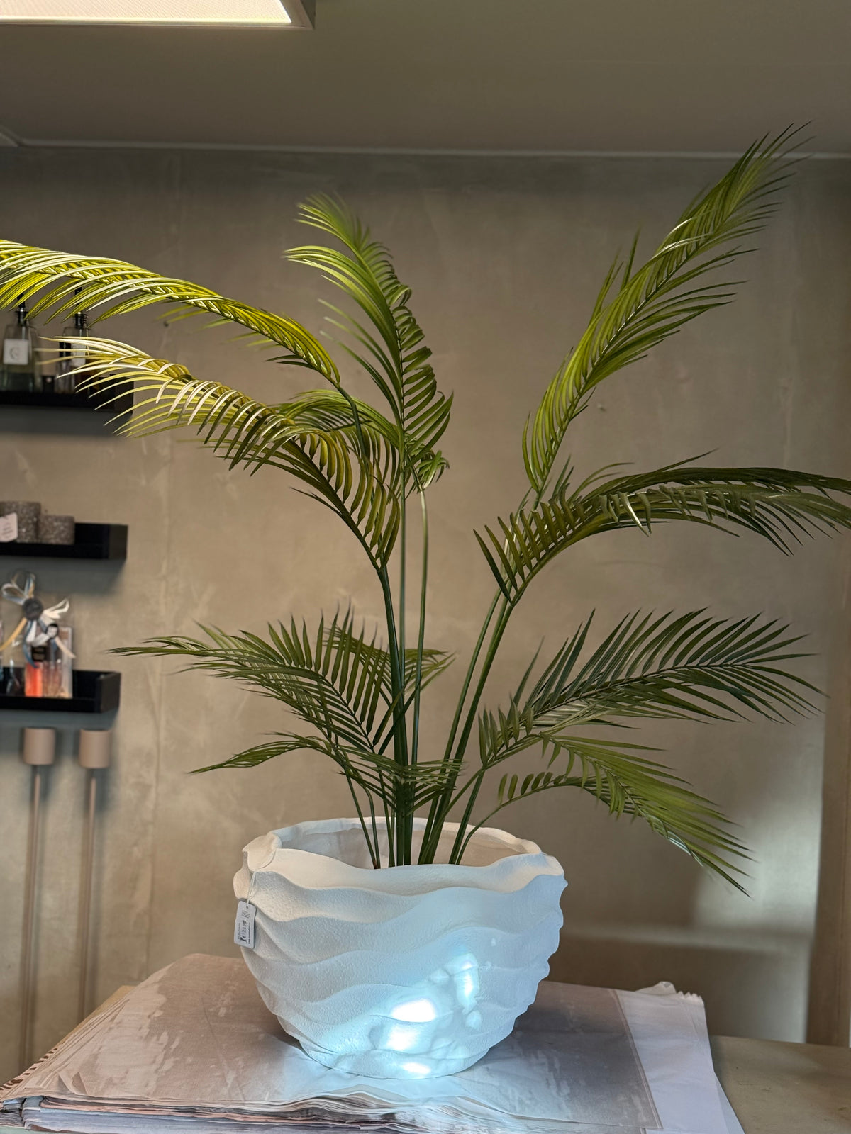 Bloempot ro Janette L wit