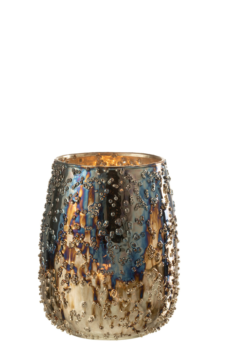 Hurricane Lise Glass Brown/Gold Medium