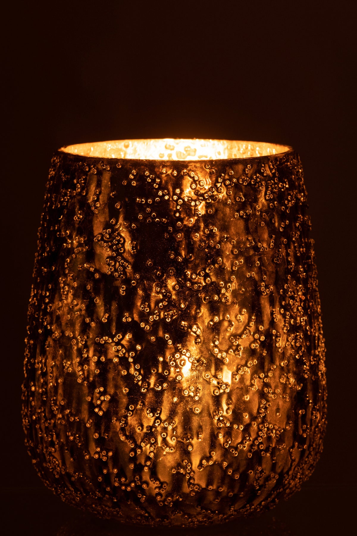 Hurricane Lise Glass Brown/Gold Large