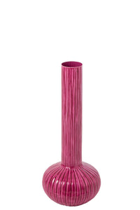 Vase Iron Fuchsia Large