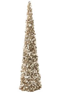 Tree Sparkling Polystyrene Greige Extra Large