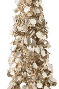 Tree Sparkling Polystyrene Greige Extra Large