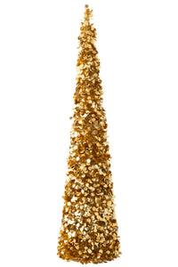Tree Sparkling Polystyrene Gold Extra Large