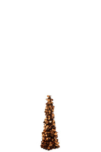 Tree Sparkling Polystyrene Brown Small