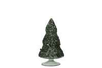 Christmas Tree Sequins Sugar Matte Dark Green Medium