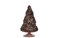 Christmas Tree Sequins Sugar Matte Dark Brown Large