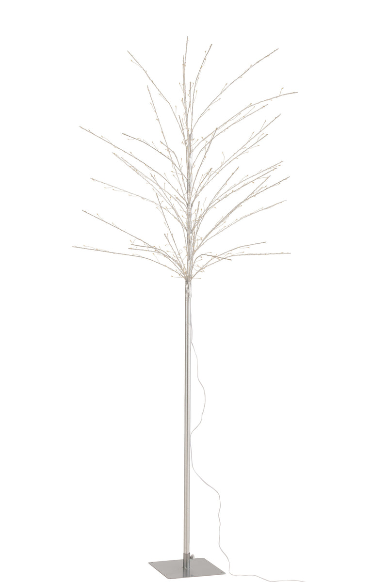 Bare Tree+Led Metal Silver Large