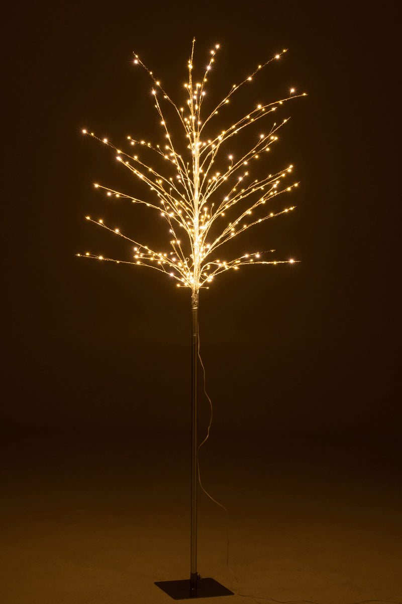 Bare Tree+Led Metal Silver Large
