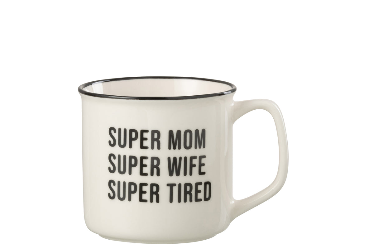 Mug Message Bff Porcelain White/ Black