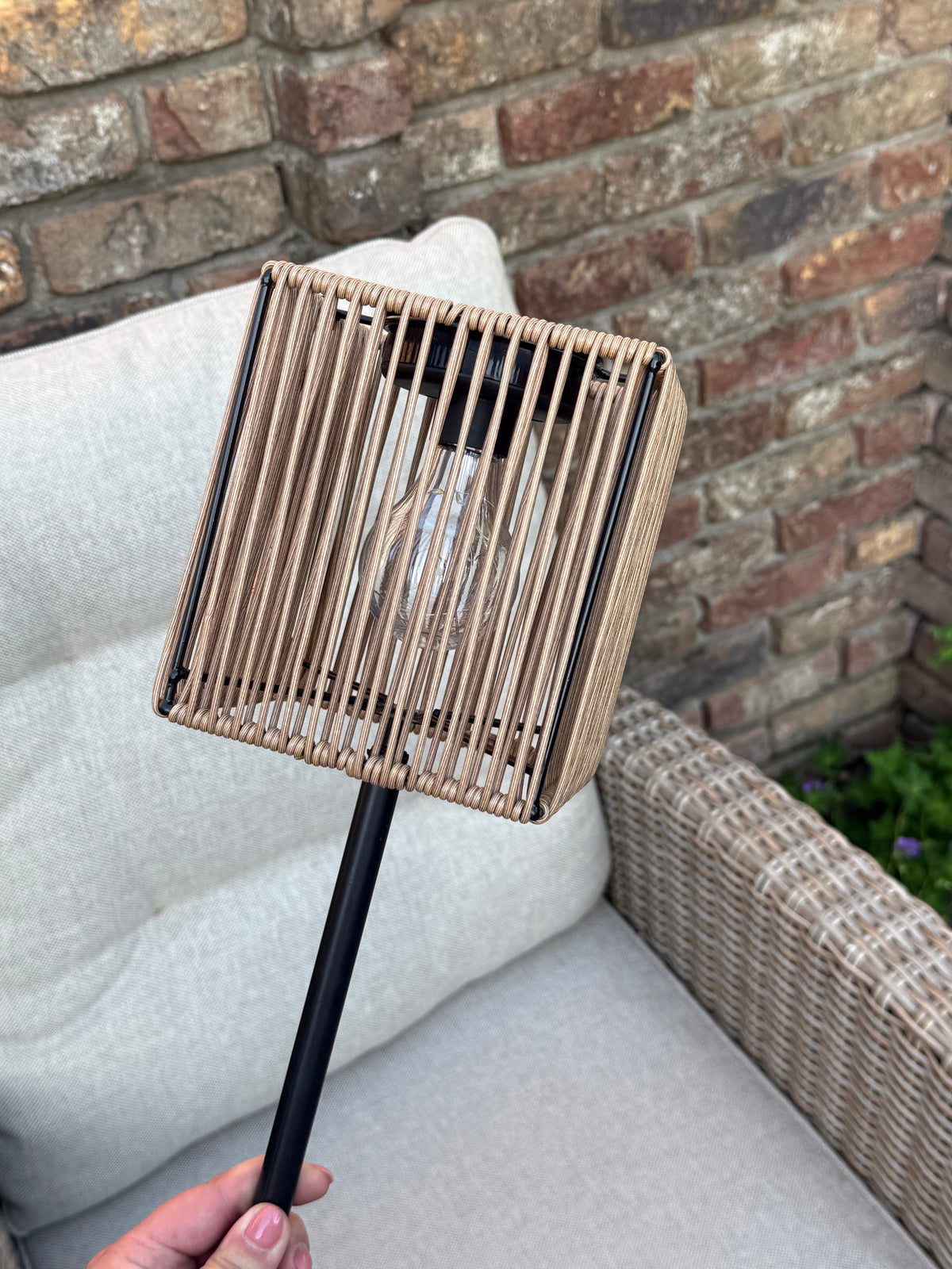 Solar lantaarn taupe