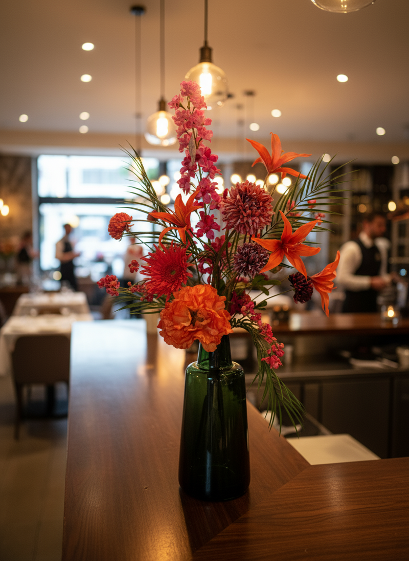 Zijdenboeket Wintervuur mt M - actie