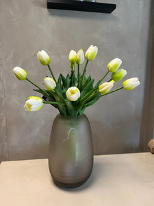 Bosje kunst tulpen wit