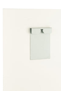 Wall Decoration Aquarel Glass/Paper White/Black