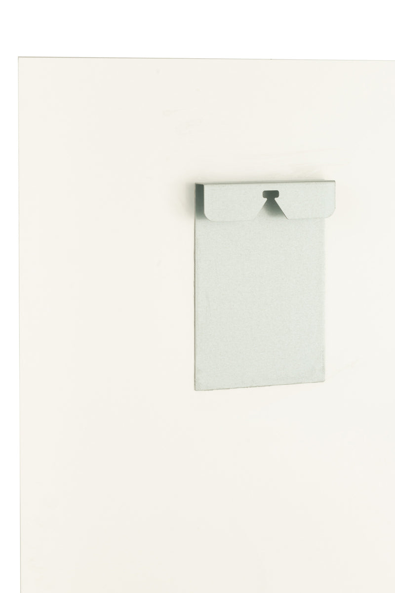 Wall Decoration Aquarel Glass/Paper White/Black