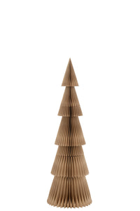 Christmas Tree Folding Paper Beige Medium