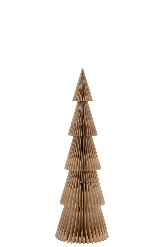 Christmas Tree Folding Paper Beige Medium