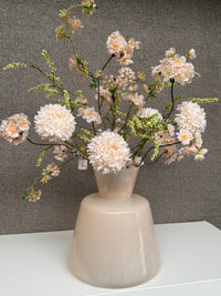 Speciale aanbieding ~ Vaas inclusief Zijdenboeket Ivory garden