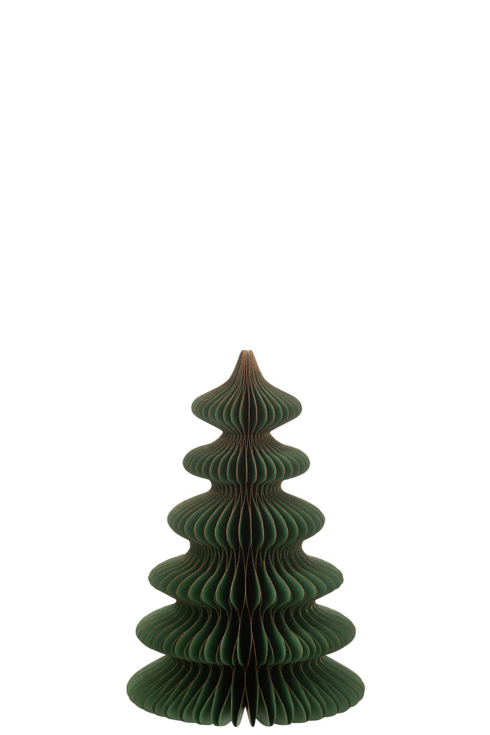 Christmas Tree Waves Paper Dark Green/Copper