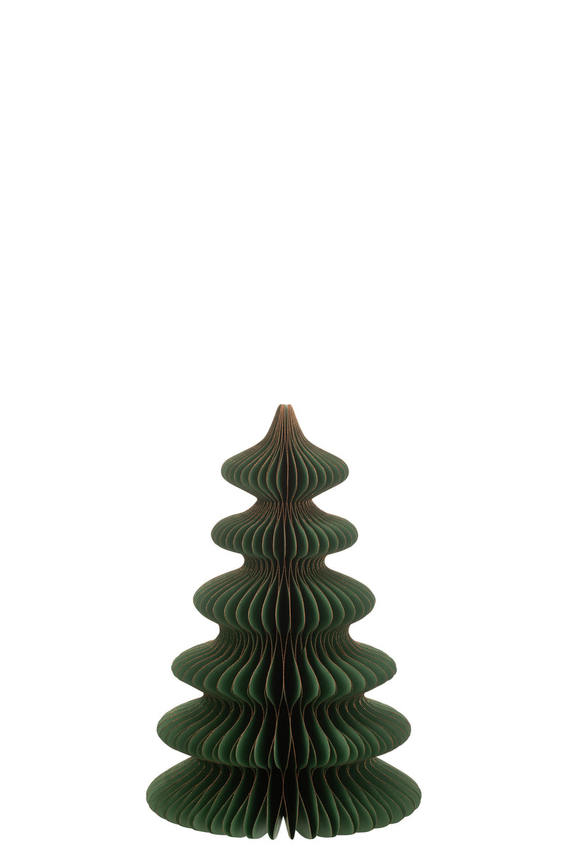Christmas Tree Waves Paper Dark Green/Copper