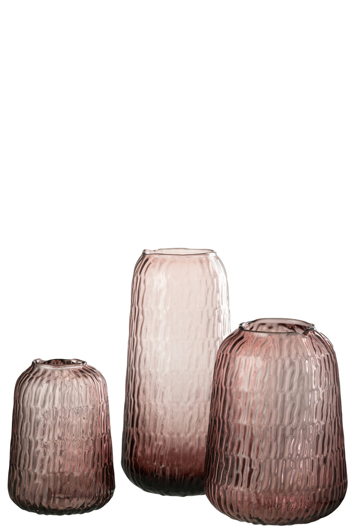 Vase Lolita Glass Pink Large
