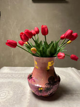 Afbeelding in Gallery-weergave laden, Bosje kunst tulpen roze
