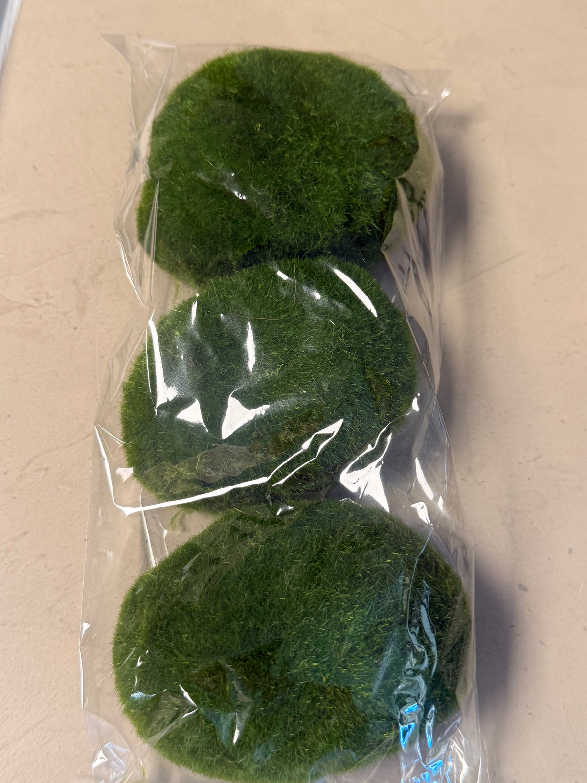 Kunst Mosbollen – Set van 3 D Groen