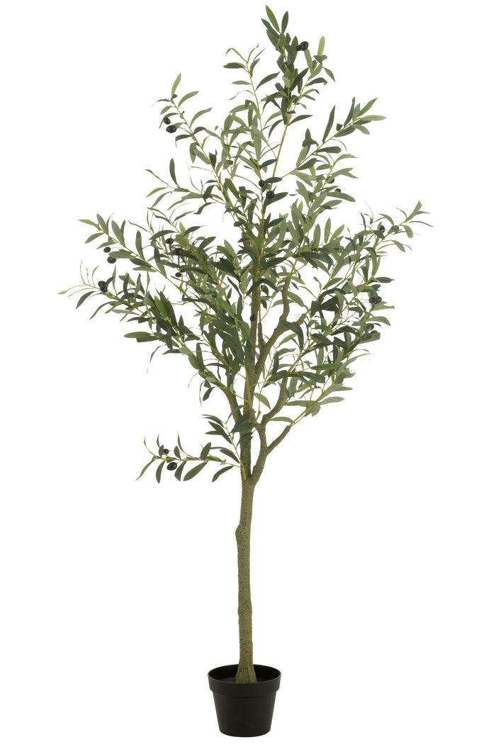 Olive Tree Pot Artificial Green Large
