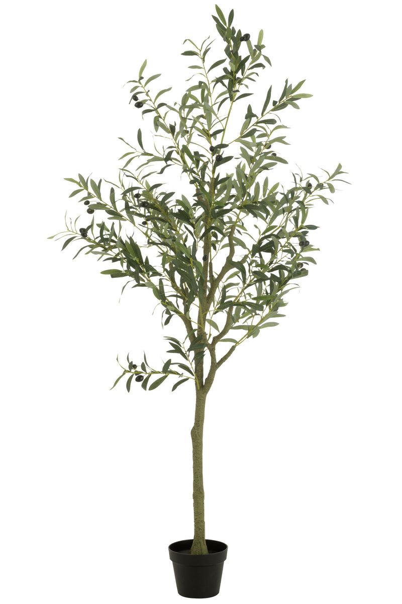 Olive Tree Pot Artificial Green Large