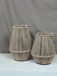 Windlicht Beige L