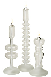 Led Candle Glass Transparent