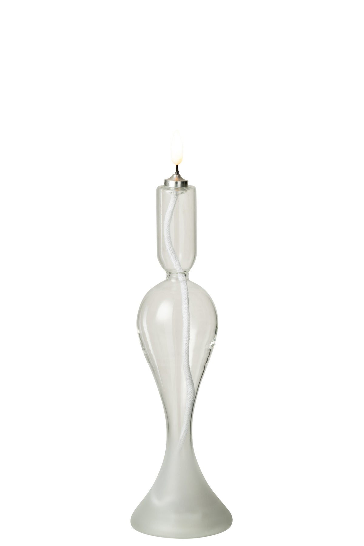 Led Candle Glass Transparent Small