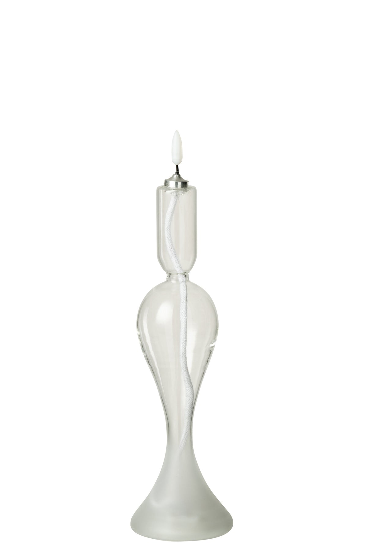 Led Candle Glass Transparent Small