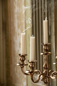 Candle Holder Aluminium Rose Gold Colored Small