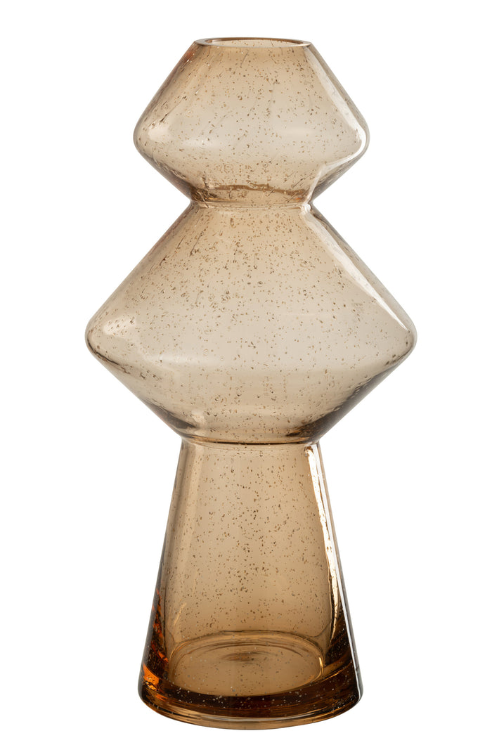 Vase Carol Glass Caramel