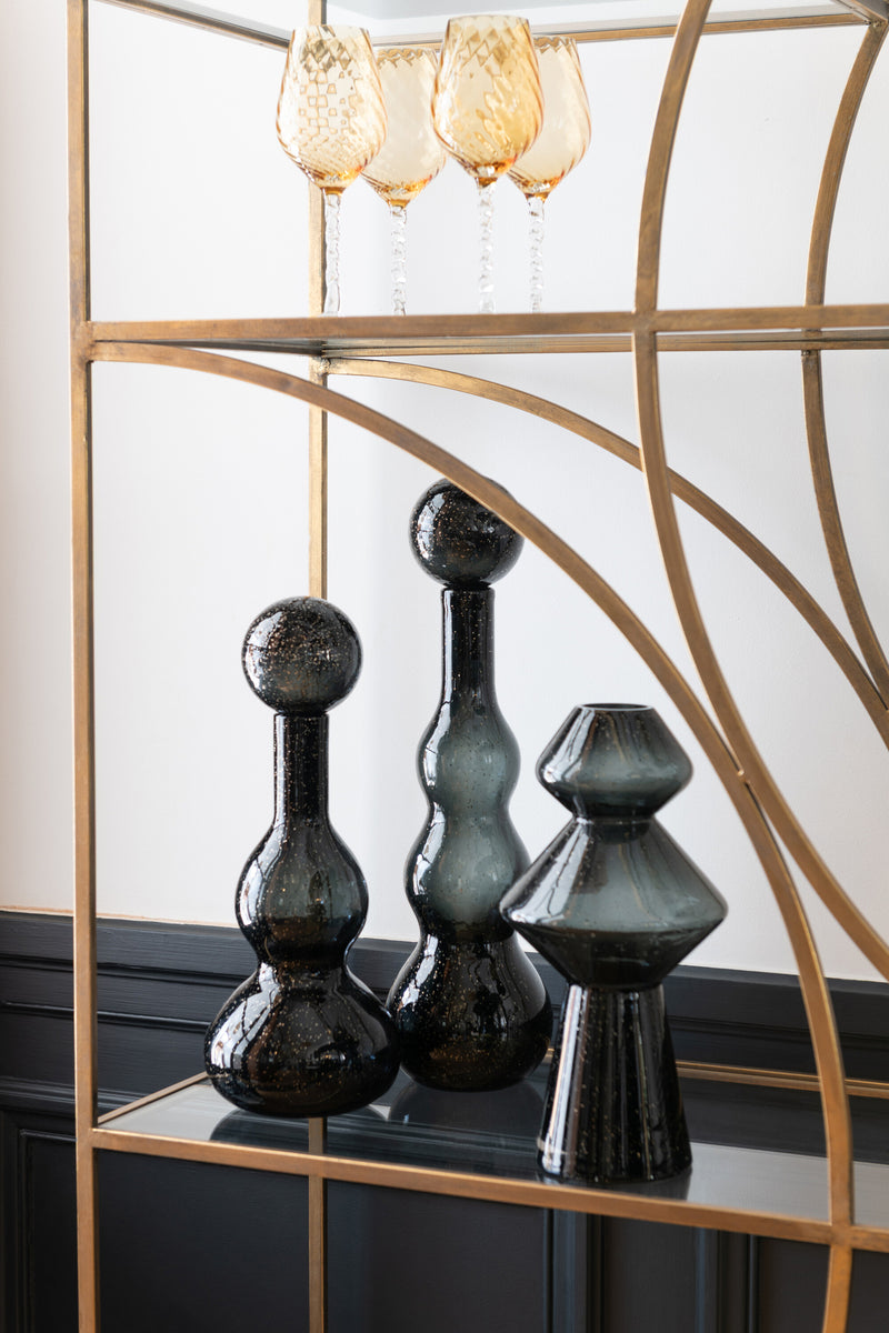 Vase Carol Glass Black