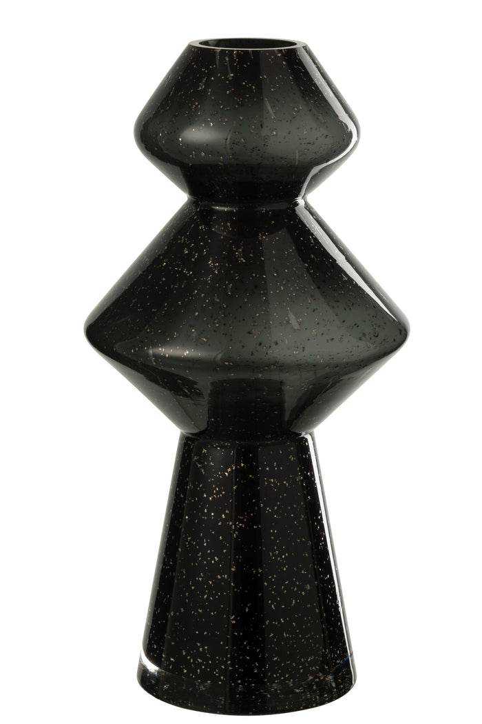 Vase Carol Glass Black