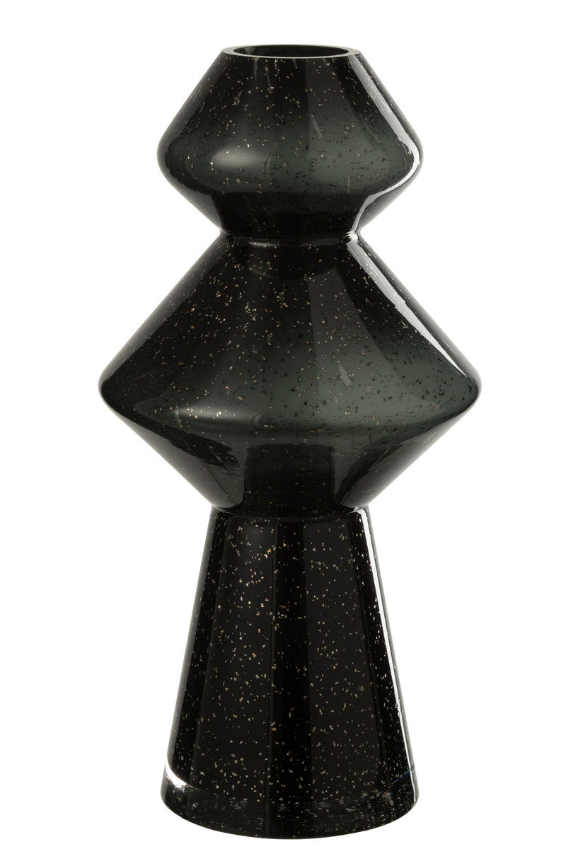 Vase Carol Glass Black